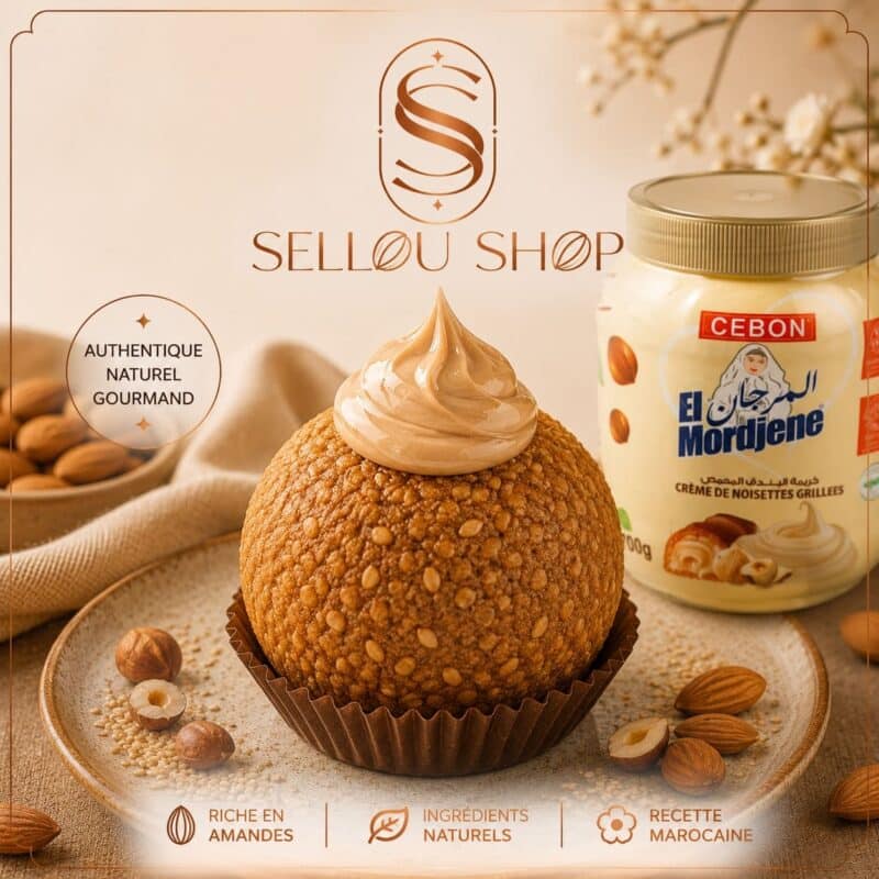 Boules de Sellou à la pâte à tartiner El Mordjene