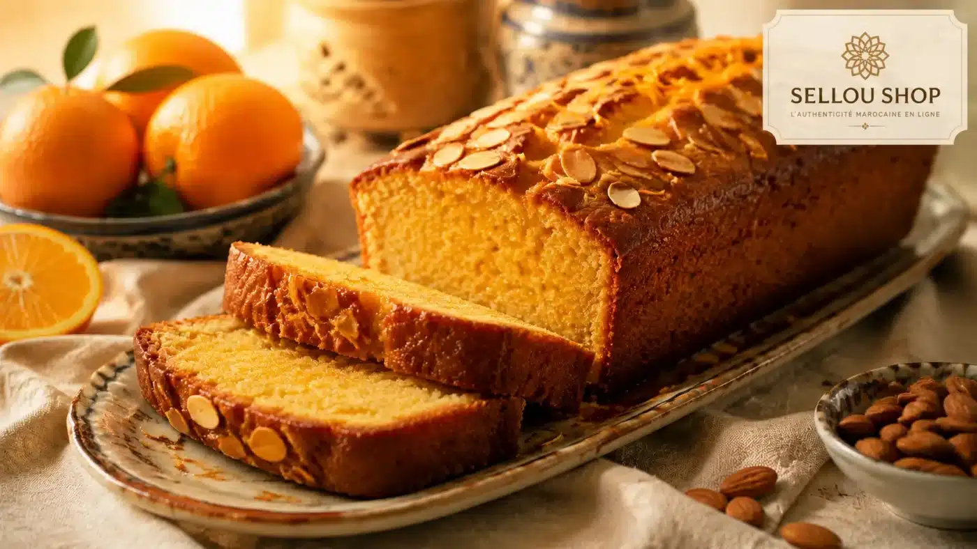 Cake marocain aux amandes by Sellou Shop